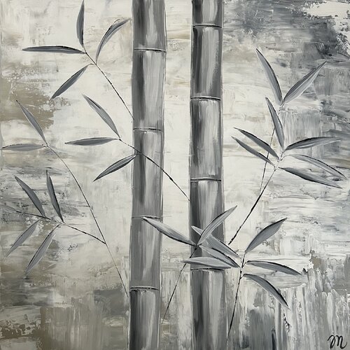 Imagine Bamboo by Magdolna Juhasz, Painting for Sale on Select