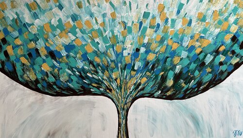 Explosing by Magdolna Juhasz, Painting for Sale on Select