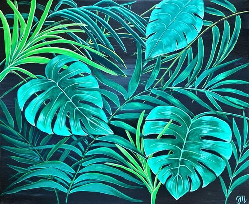 Green Forever by Magdolna Juhasz, Painting for Sale on Select