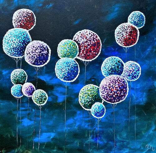 Colors of Galaxy by Magdolna Juhasz, Painting for Sale on Select