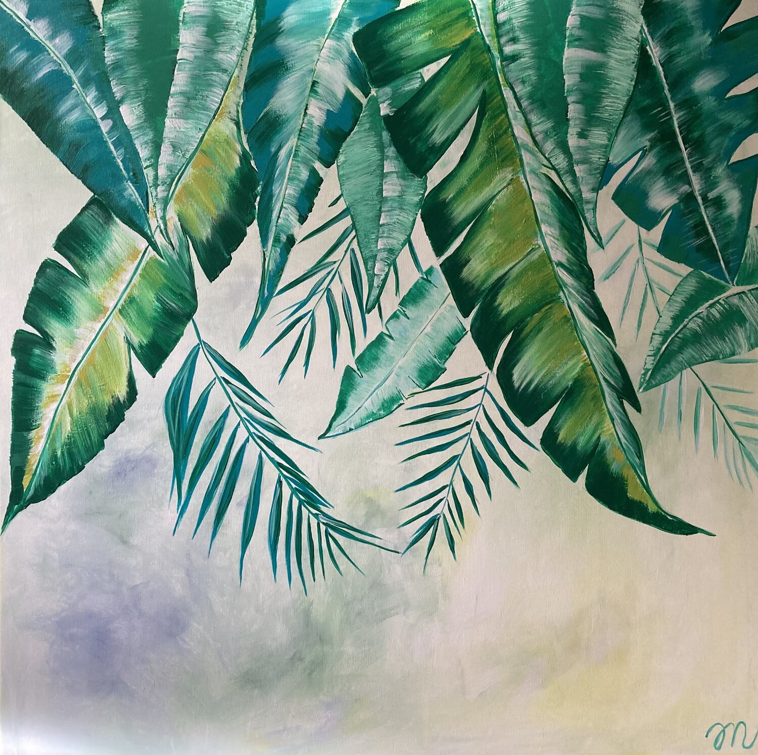 Emerald Only Magdolna Juhasz Original painting for sale