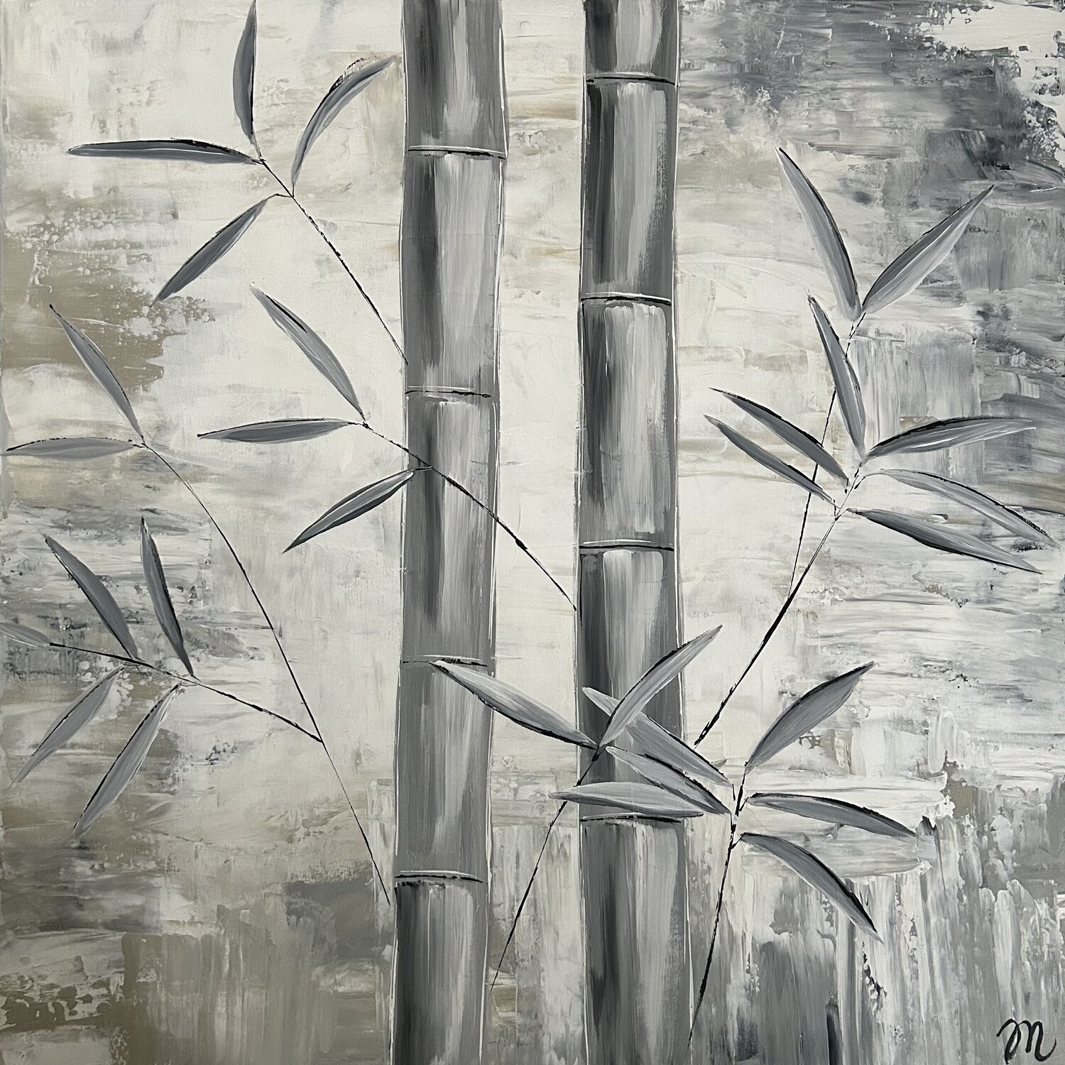 Imagine Bamboo Magdolna Juhasz Original painting for sale