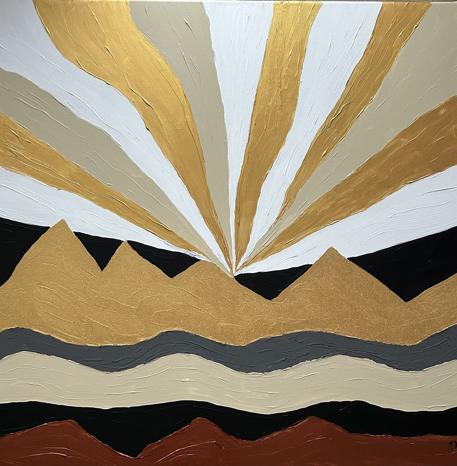 Sunrise Magdolna Juhasz Original painting for sale