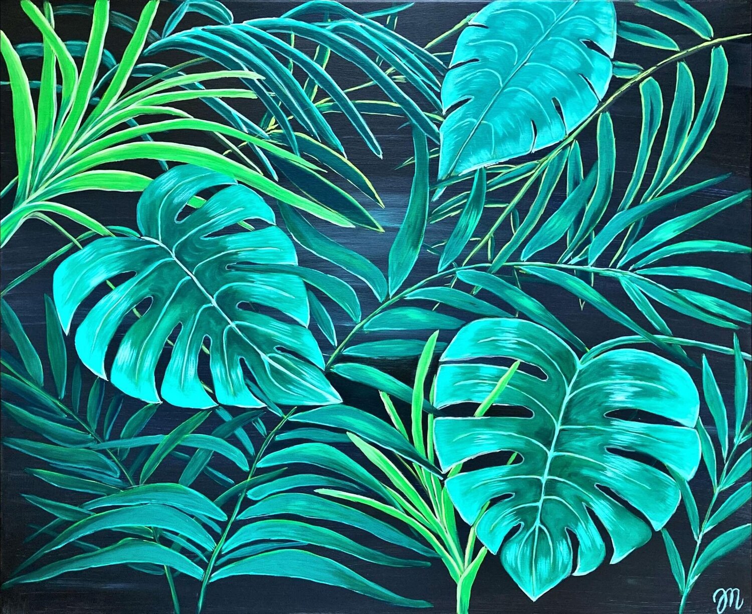 Green Forever Magdolna Juhasz Original painting for sale