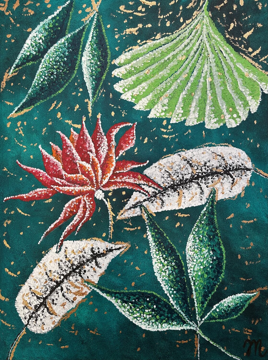 Cheerful Nature Magdolna Juhasz Original painting for sale