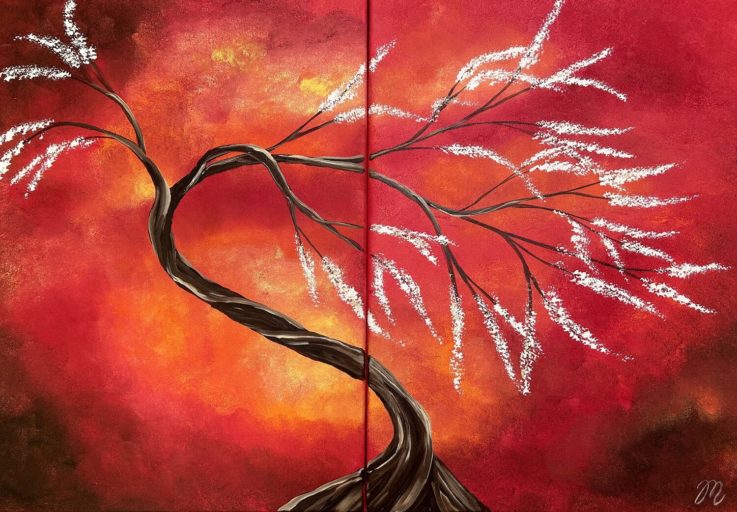 Spring Heaven Magdolna Juhasz Original painting for sale