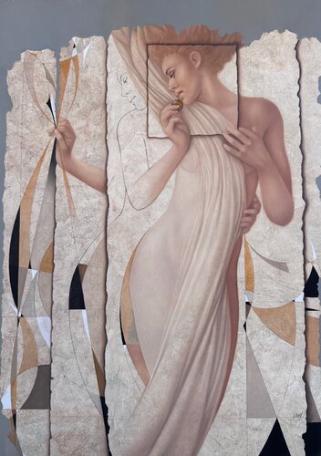 Nouvelle confidence by Gérard Daran, Painting for Sale on Select