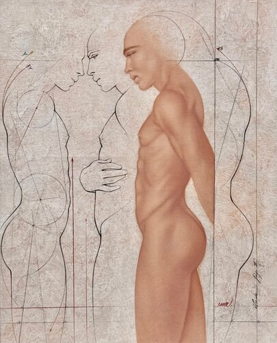 Étude figure 2 by Gérard Daran, Painting for Sale on Select