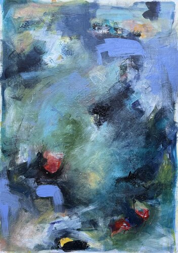 Blue Wandering by Bev Willcocks, Painting for Sale on Select