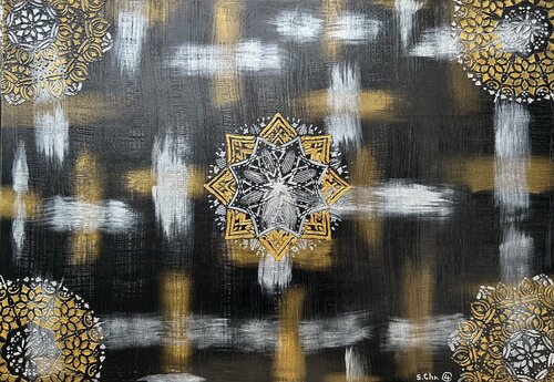Opus IV: Obsidian Bloom by Sotiris Christodoulou, Painting for Sale on Select