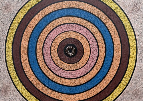 Opus XIII: Infinite Chromatic Orbit by Sotiris Christodoulou, Painting for Sale on Select
