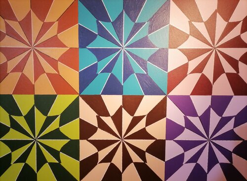 Opus XXIX – Geometric Pulse by Sotiris Christodoulou, Painting for Sale on Select