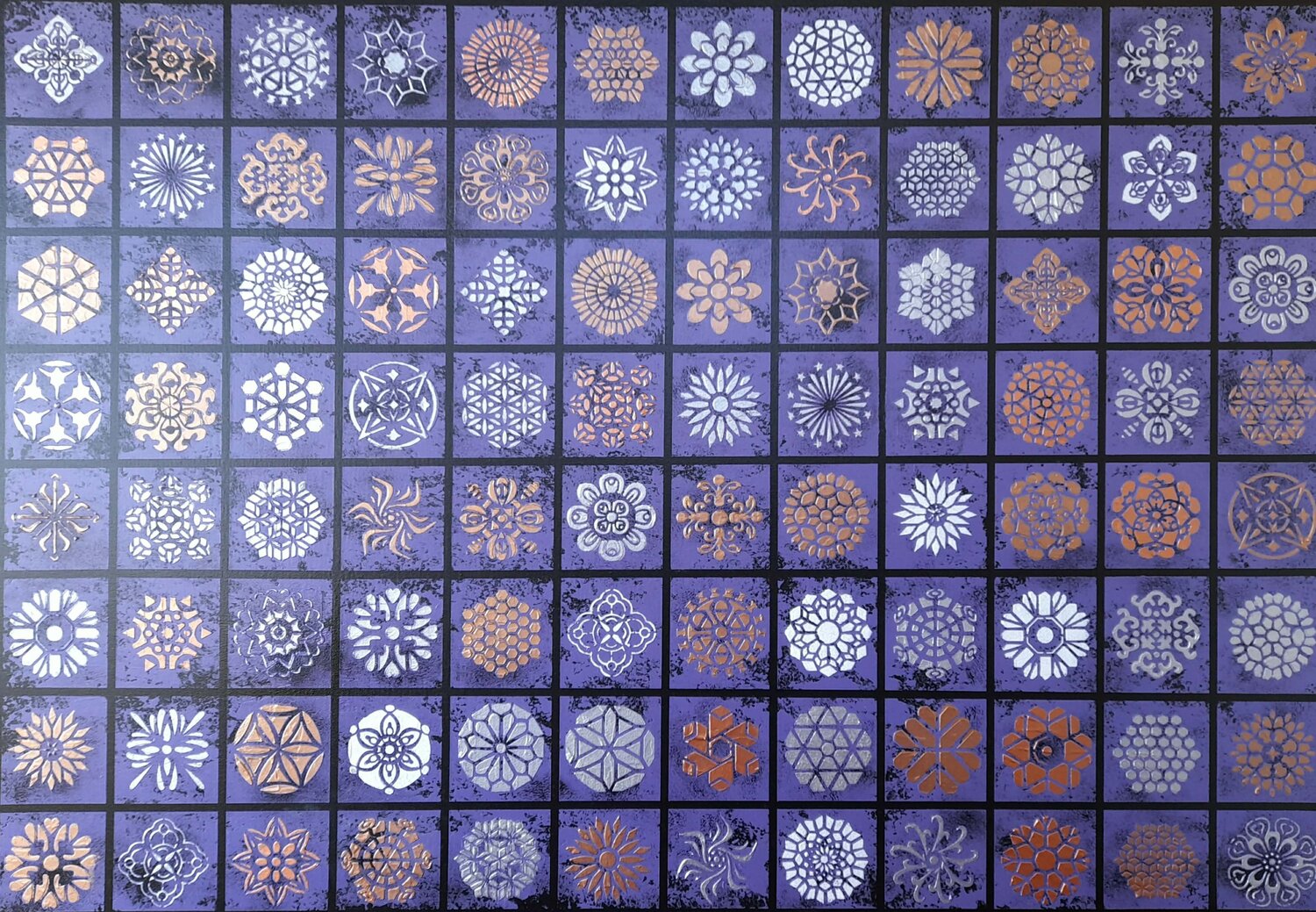 Opus XVIII – Architectonic Mosaic Sotiris Christodoulou Original painting for sale