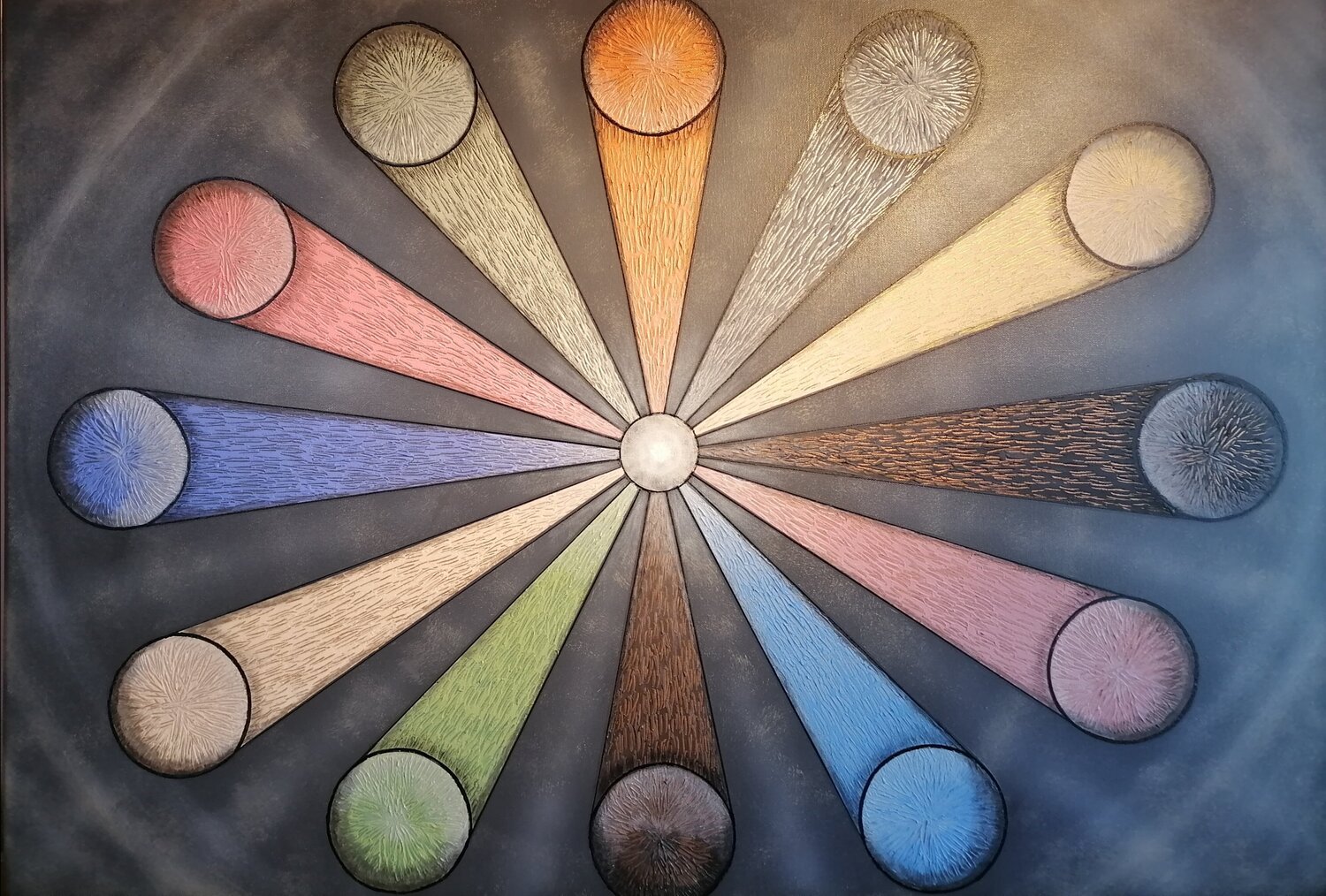 Opus XXVII: Radiant Core Sotiris Christodoulou Original painting for sale
