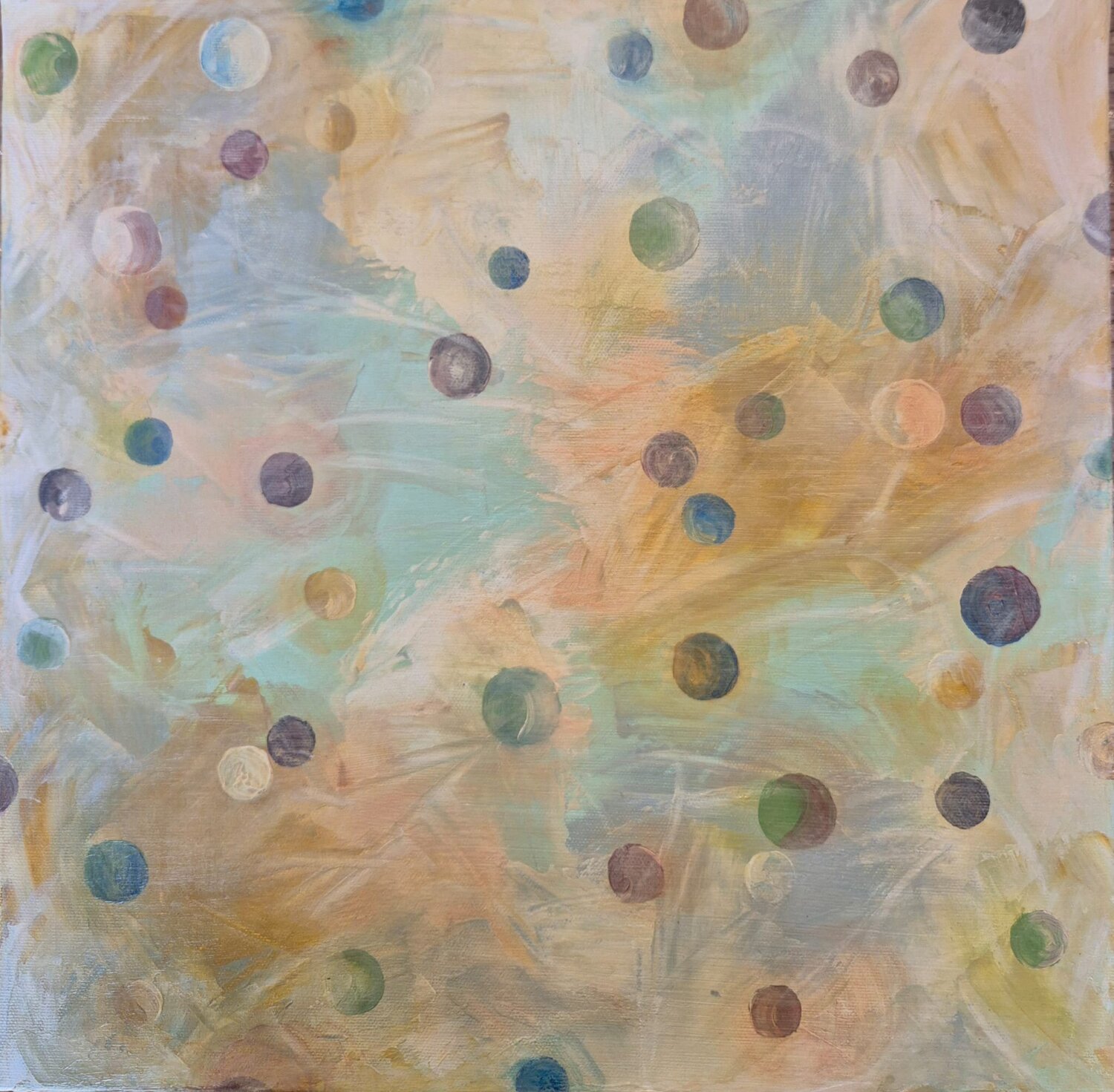 Hovering Circles Sharon Perry Turbiner - Sharon's Art Original painting for sale