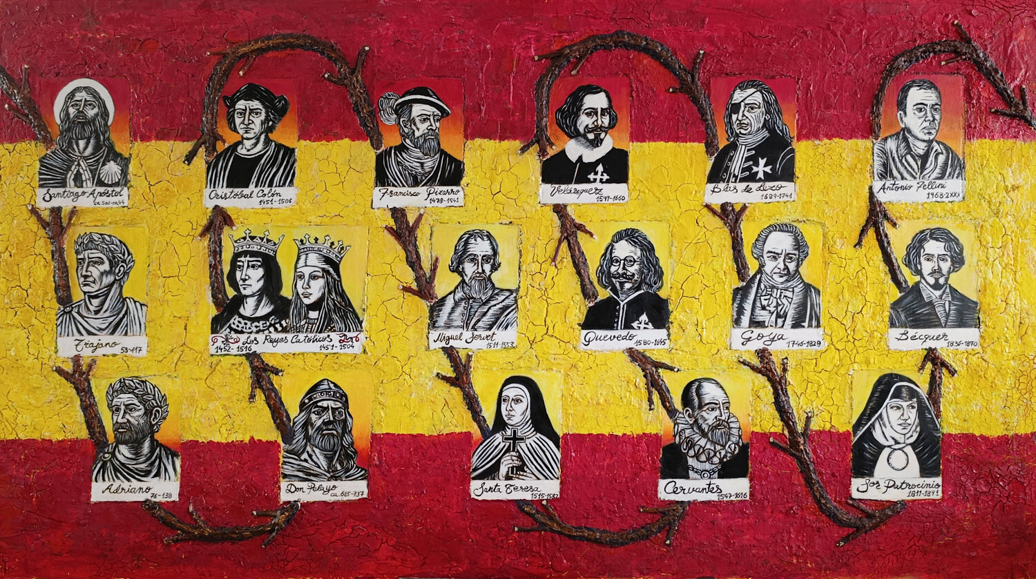 Glorias Antonio Fellini Original painting for sale