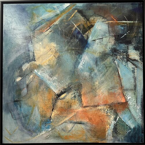 Bleu bleu tout le bleu by Sophie Carmignon, Painting for Sale on Select