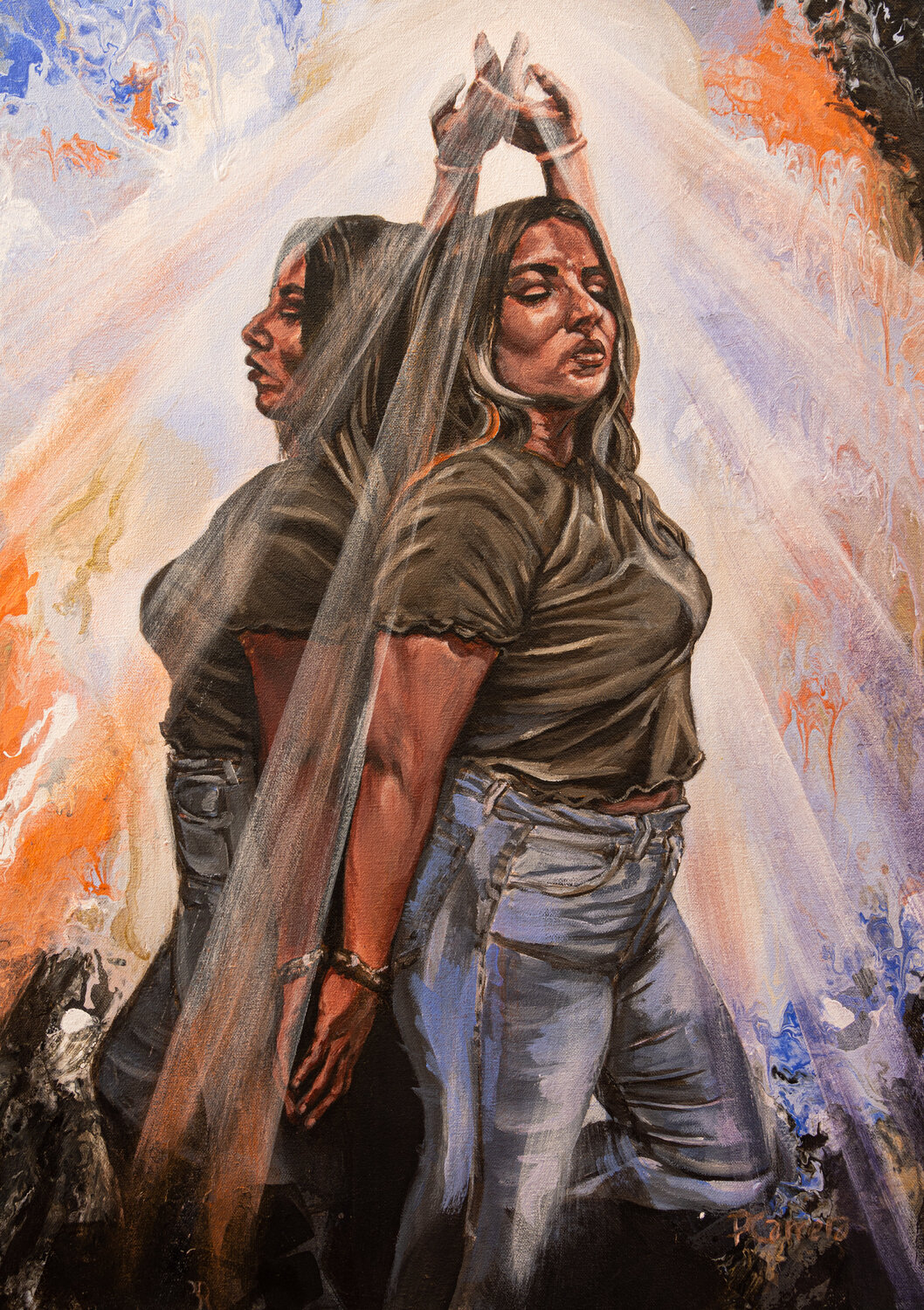 Angel No 3 Paola Carrera Original painting for sale