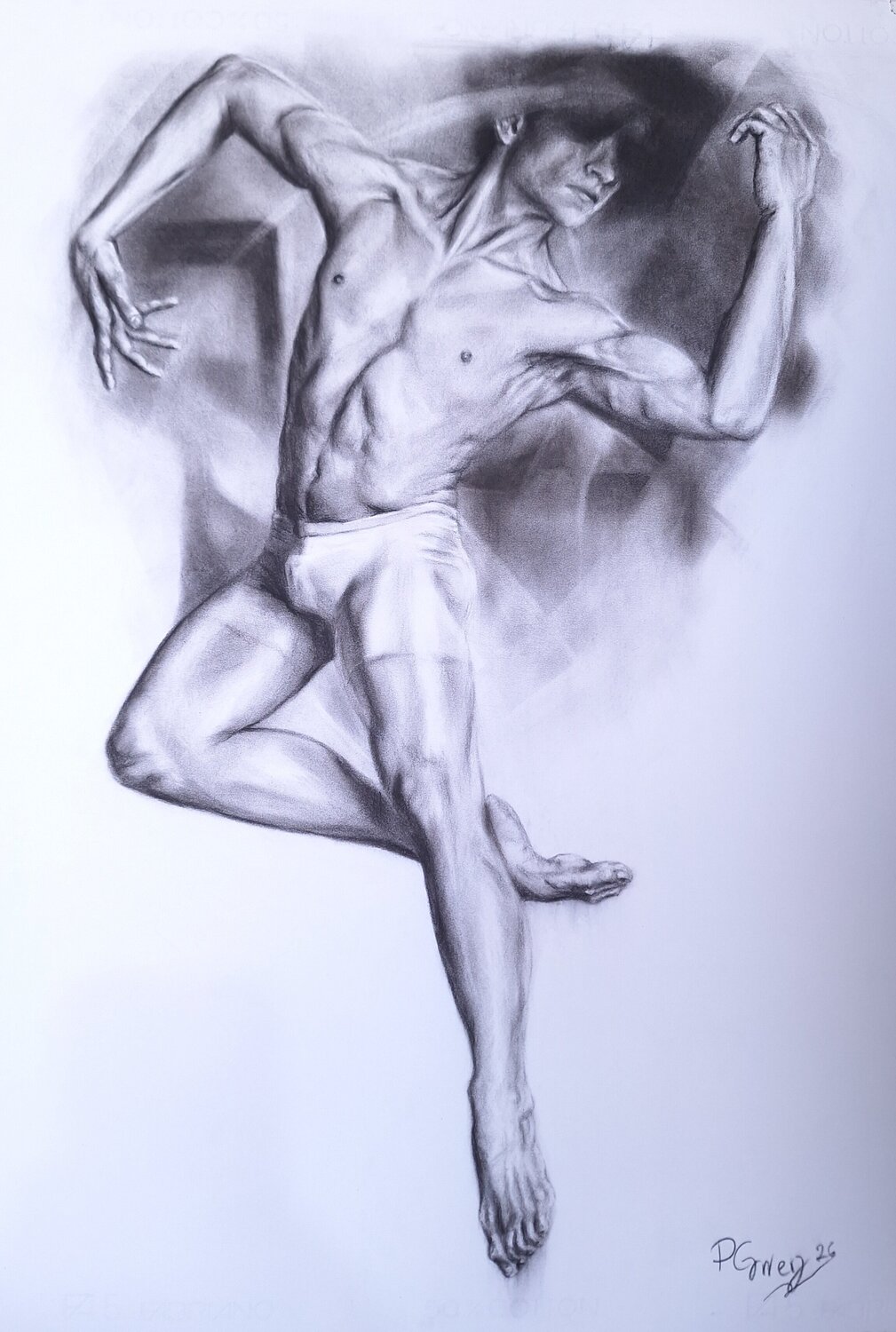Bailarín No 2 Paola Carrera Drawing for sale