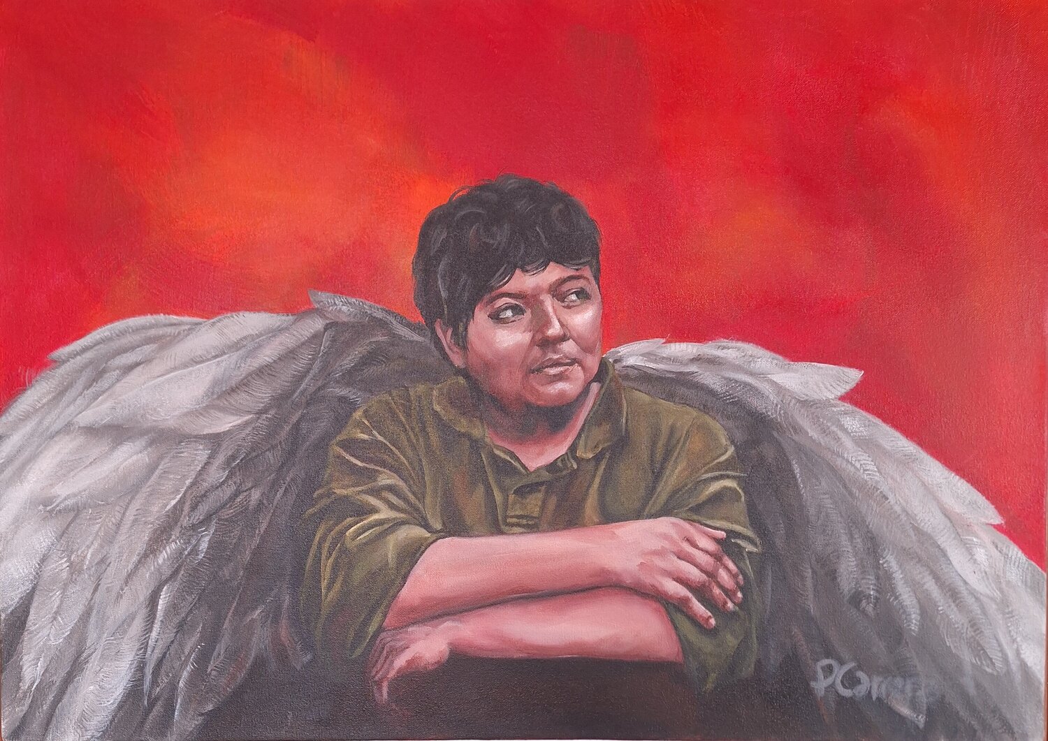 Angel No 5 Paola Carrera Original painting for sale