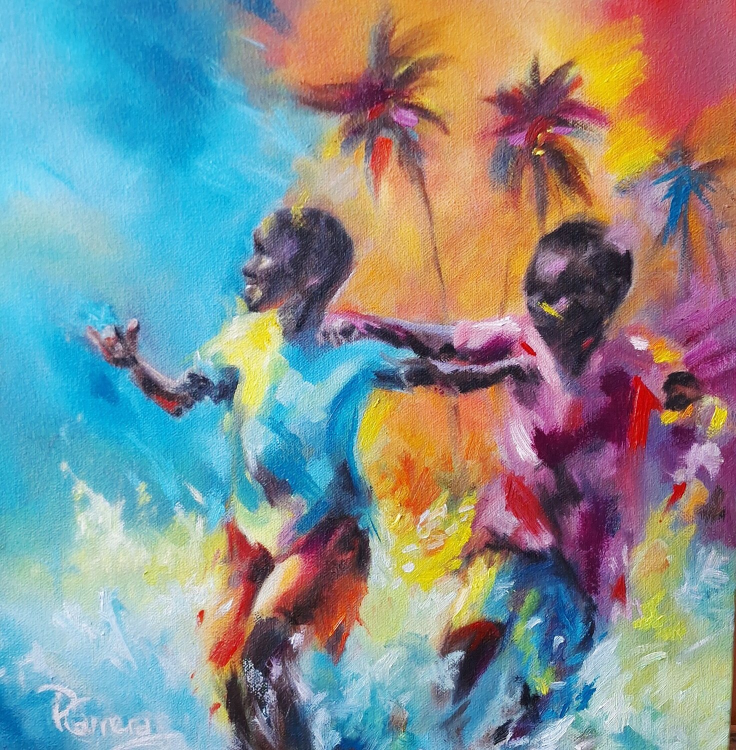 Alegría No 1 Paola Carrera Original painting for sale