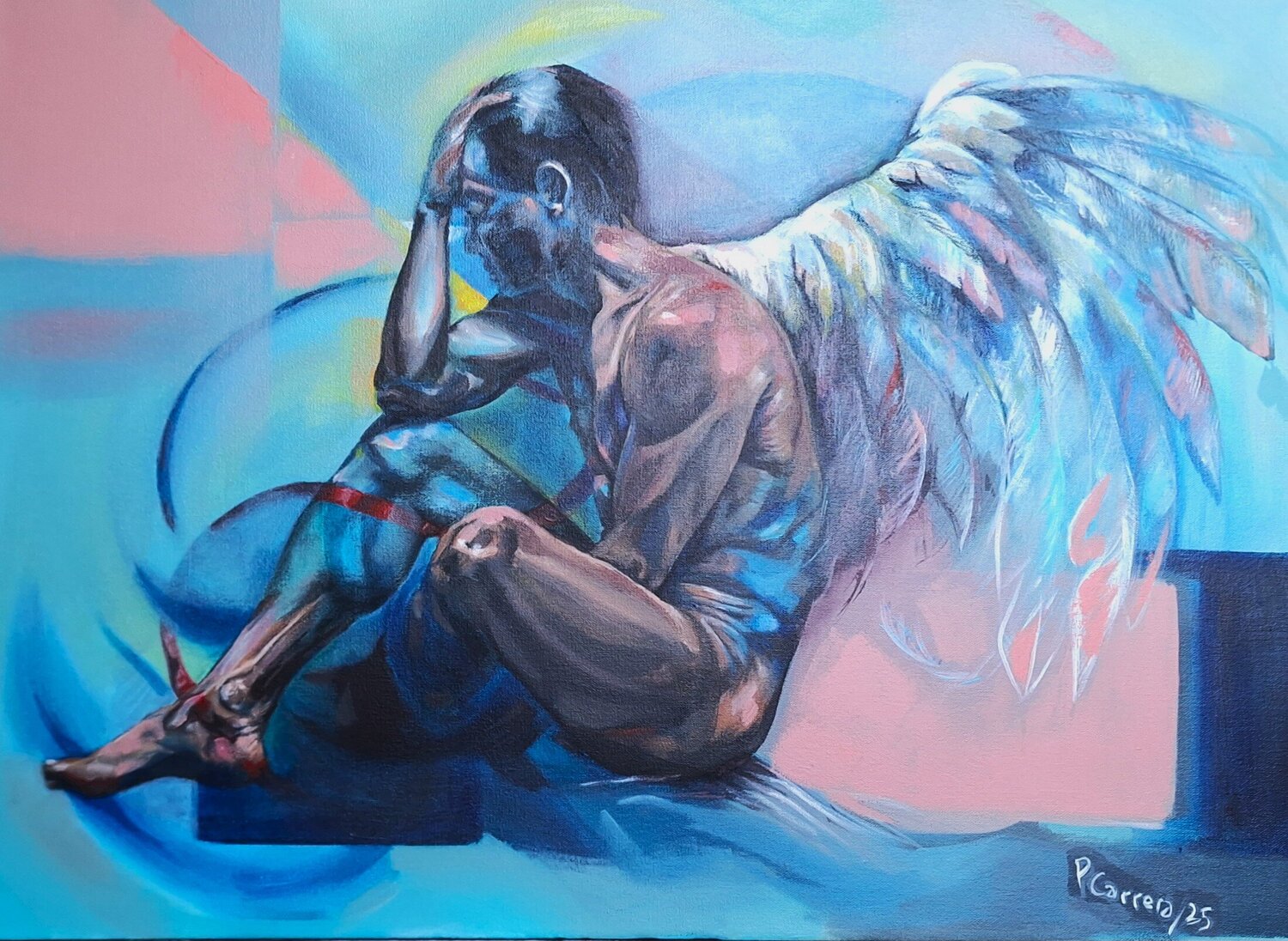 Angel No 1 Paola Carrera Original painting for sale