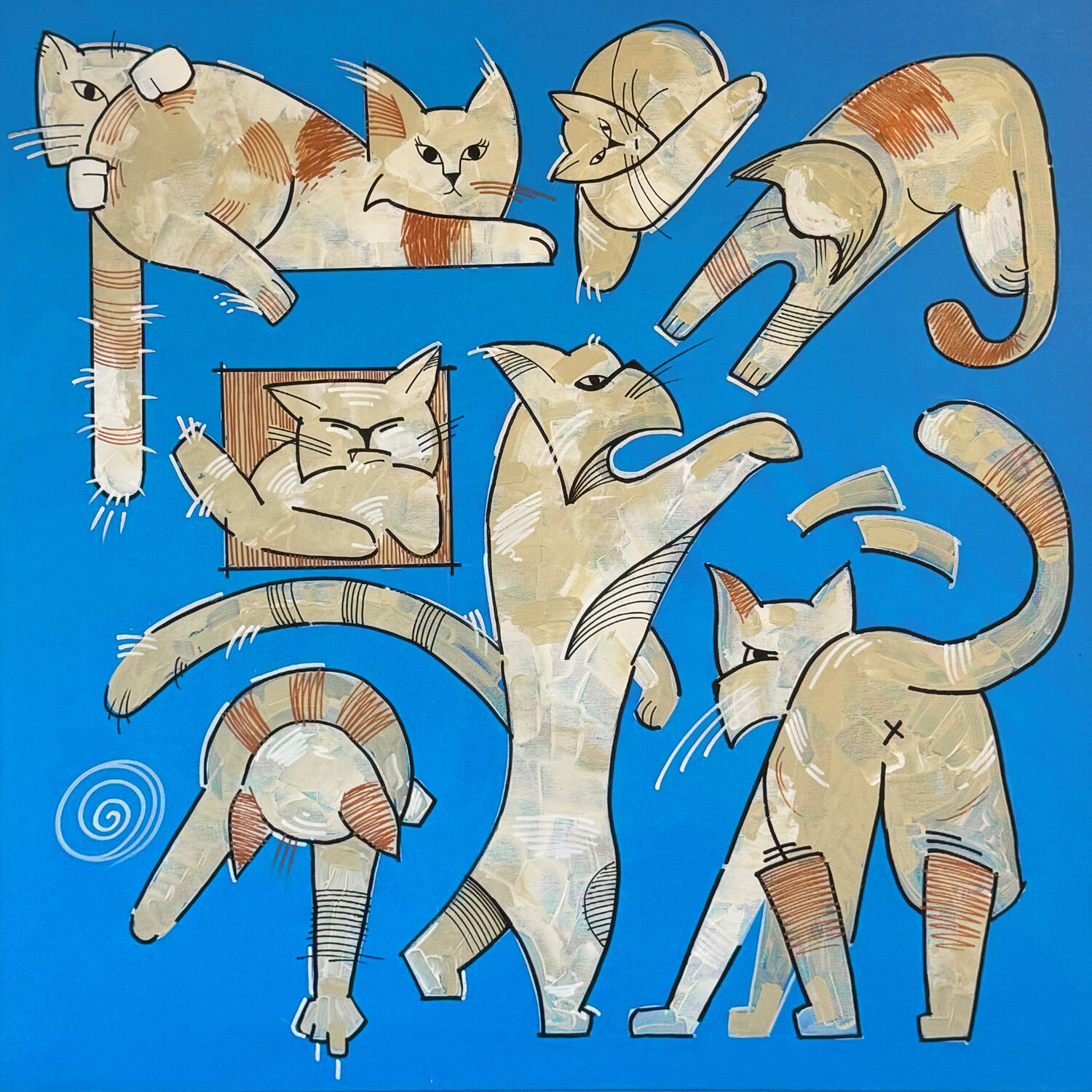 9 Caramel Lives · No. 02. Bogdan Shevchenko Original painting for sale
