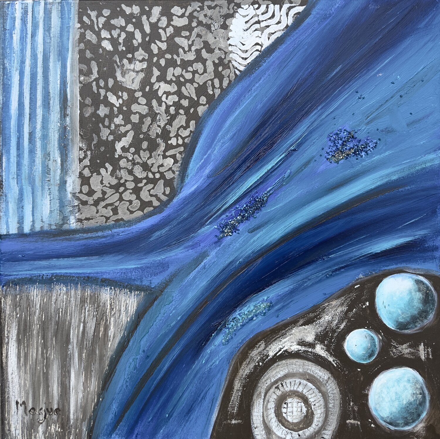 CONFLUENCIA Mayte Yagüe Original painting for sale