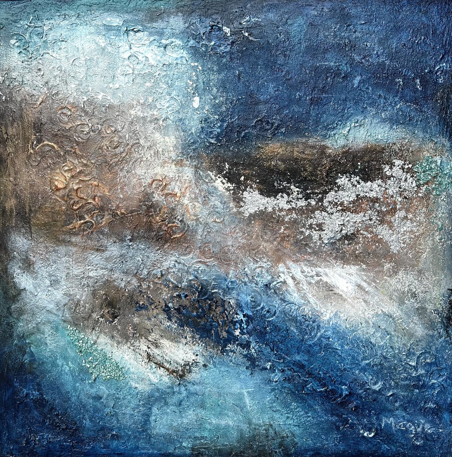 PROFUNDIDAD Mayte Yagüe Original painting for sale