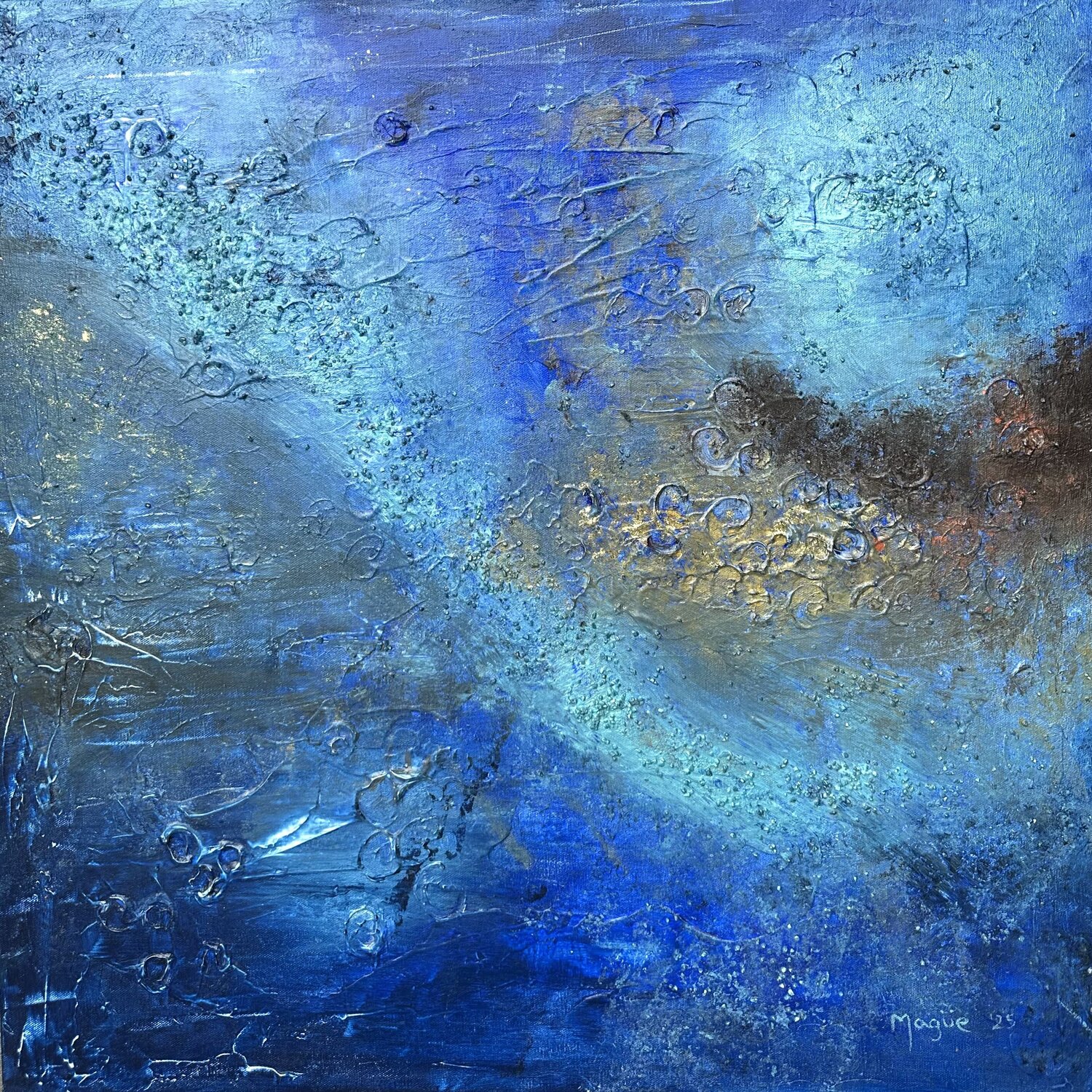 DESTELLOS Mayte Yagüe Original painting for sale