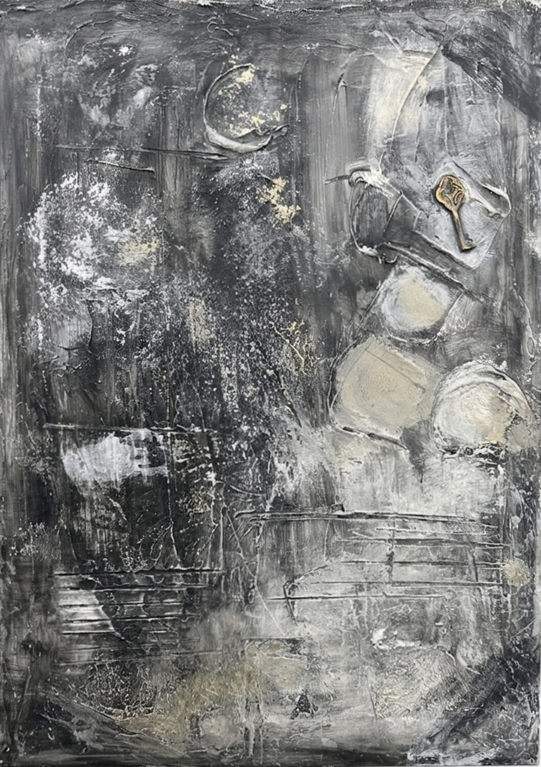 DARK Mayte Yagüe Original painting for sale