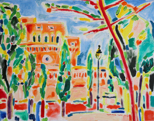 Parco Adriano With Castle St Angelo, Rome by Tamara Jare, Painting for Sale on Select