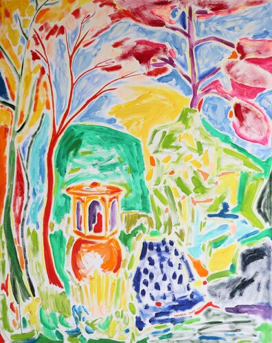 Japanese Garden by Tamara Jare, Painting for Sale on Select