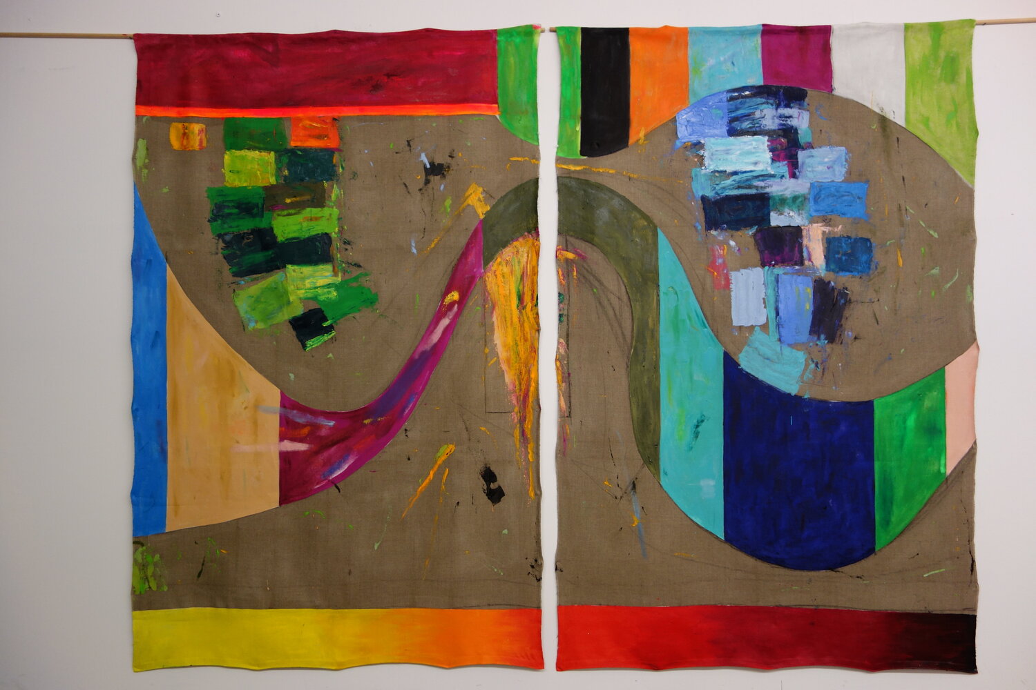 Über Malerei 578 Hanno Otten Original painting for sale
