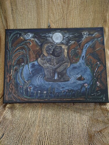 "L' Amour aux Sources du Monde" by Monika Podsadna, Painting for Sale on Select