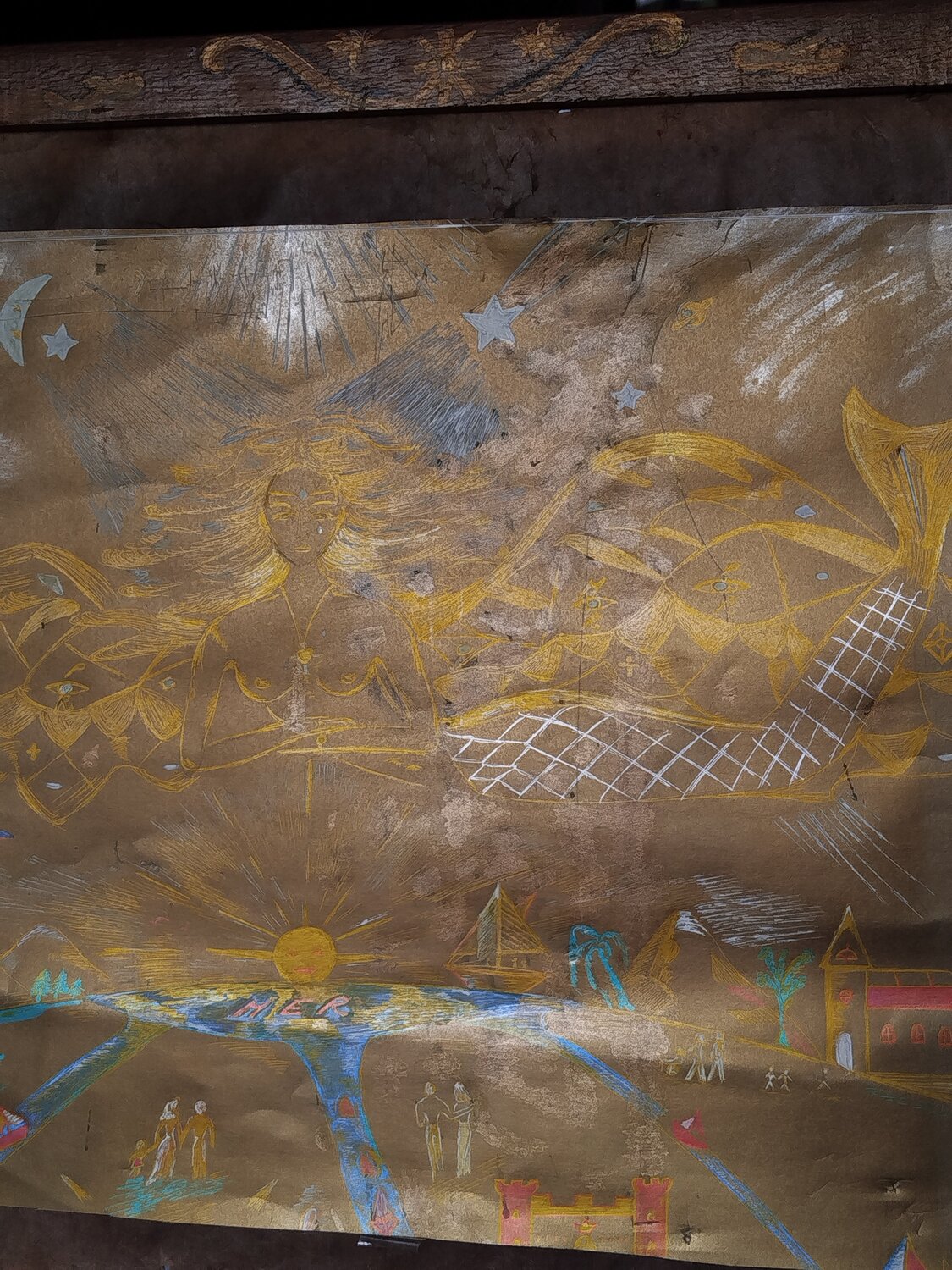 " L' Ange Gardienne du Paradis Terrestre" Monika Podsadna Drawing for sale
