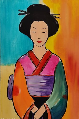 Geisha by vincenzo raimondo, Painting for Sale on Select
