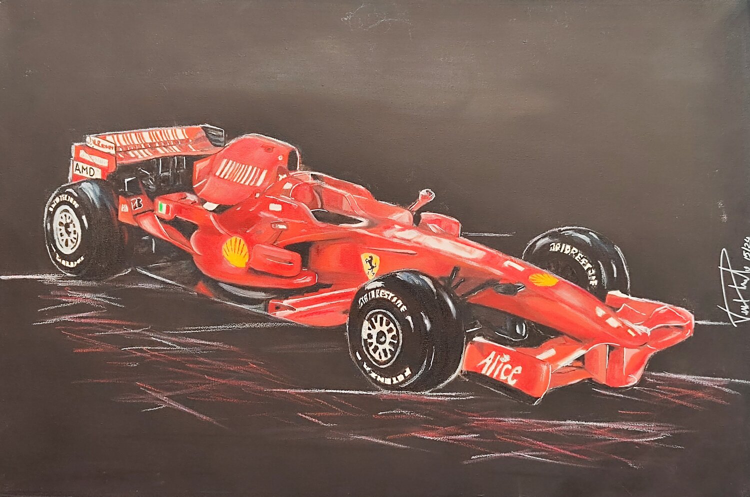 Ferrari vincenzo raimondo Original painting for sale
