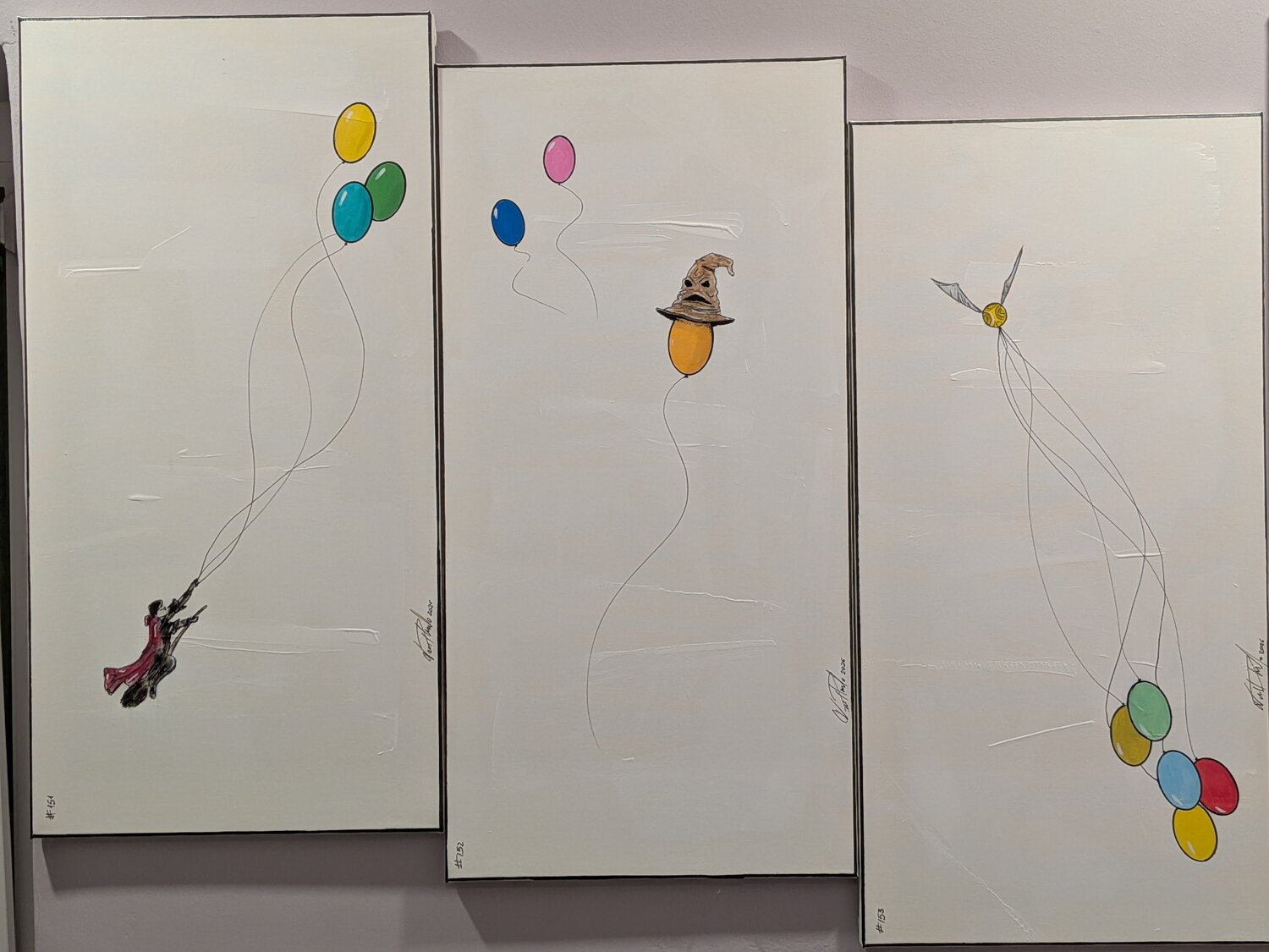 FLY: HP 151 152 153 vincenzo raimondo Original painting for sale
