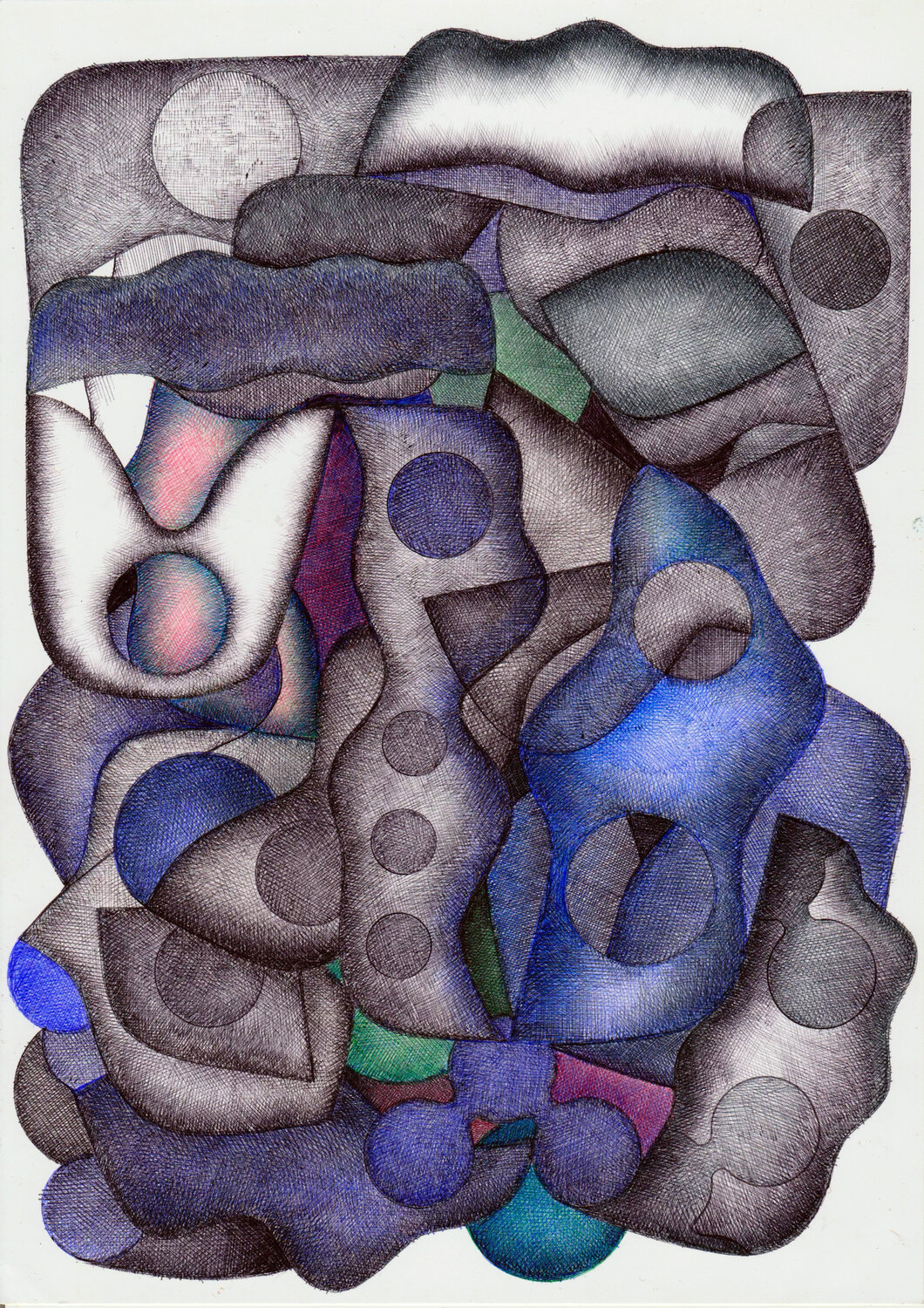 In the green Dolphin BENDADA Drawing for sale