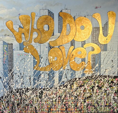 Who do U love ? by Rafael de Tours - Bichon, Painting for Sale on Select