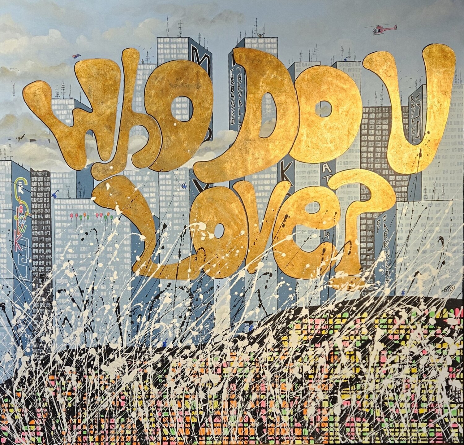 Who do U love ? Rafael de Tours - Bichon Original painting for sale