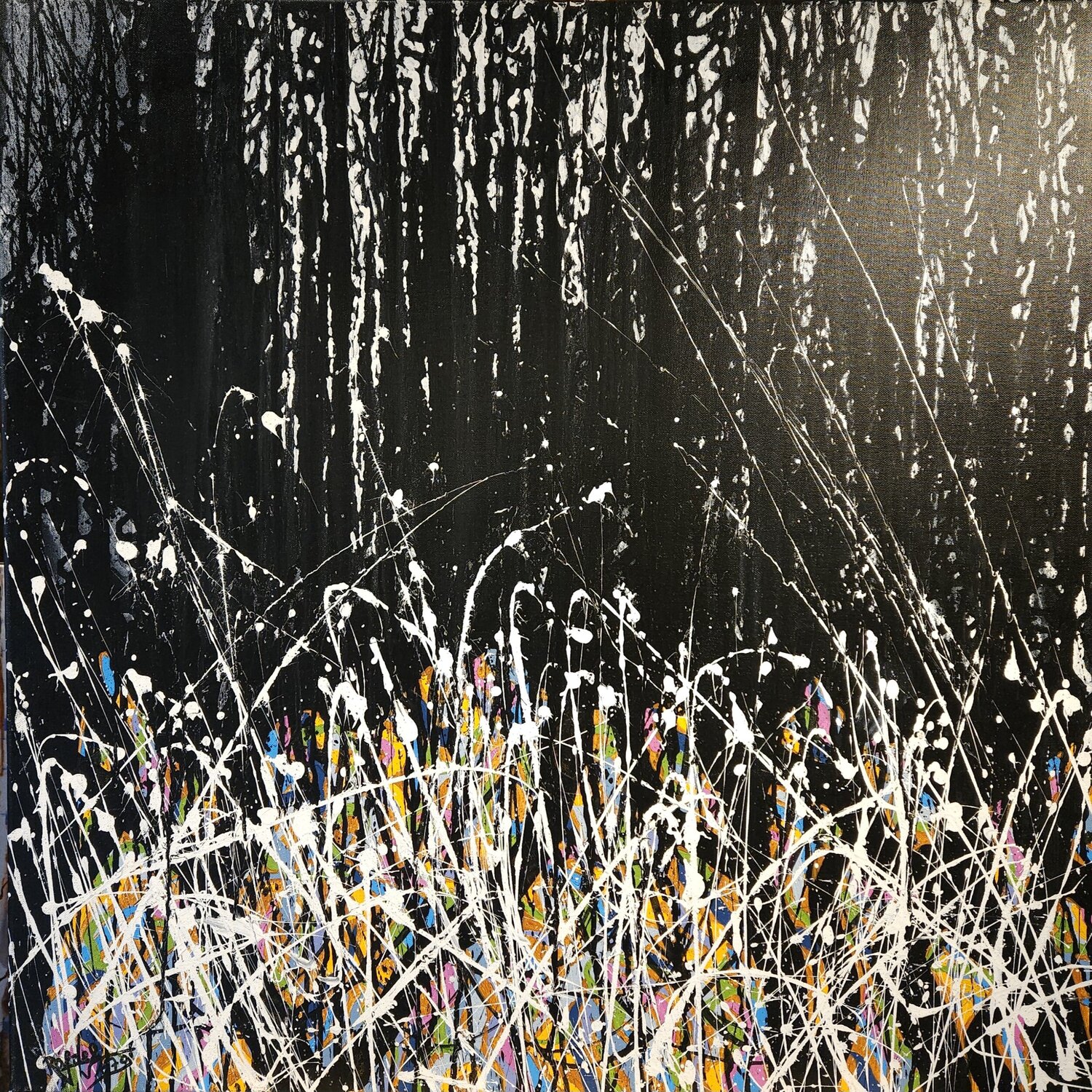 Sombres forêts d'Auvergne Rafael de Tours - Bichon Original painting for sale