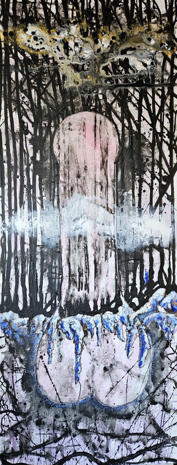 J'adooore les féministesss, surtout les misandres Rafael de Tours - Bichon Original painting for sale