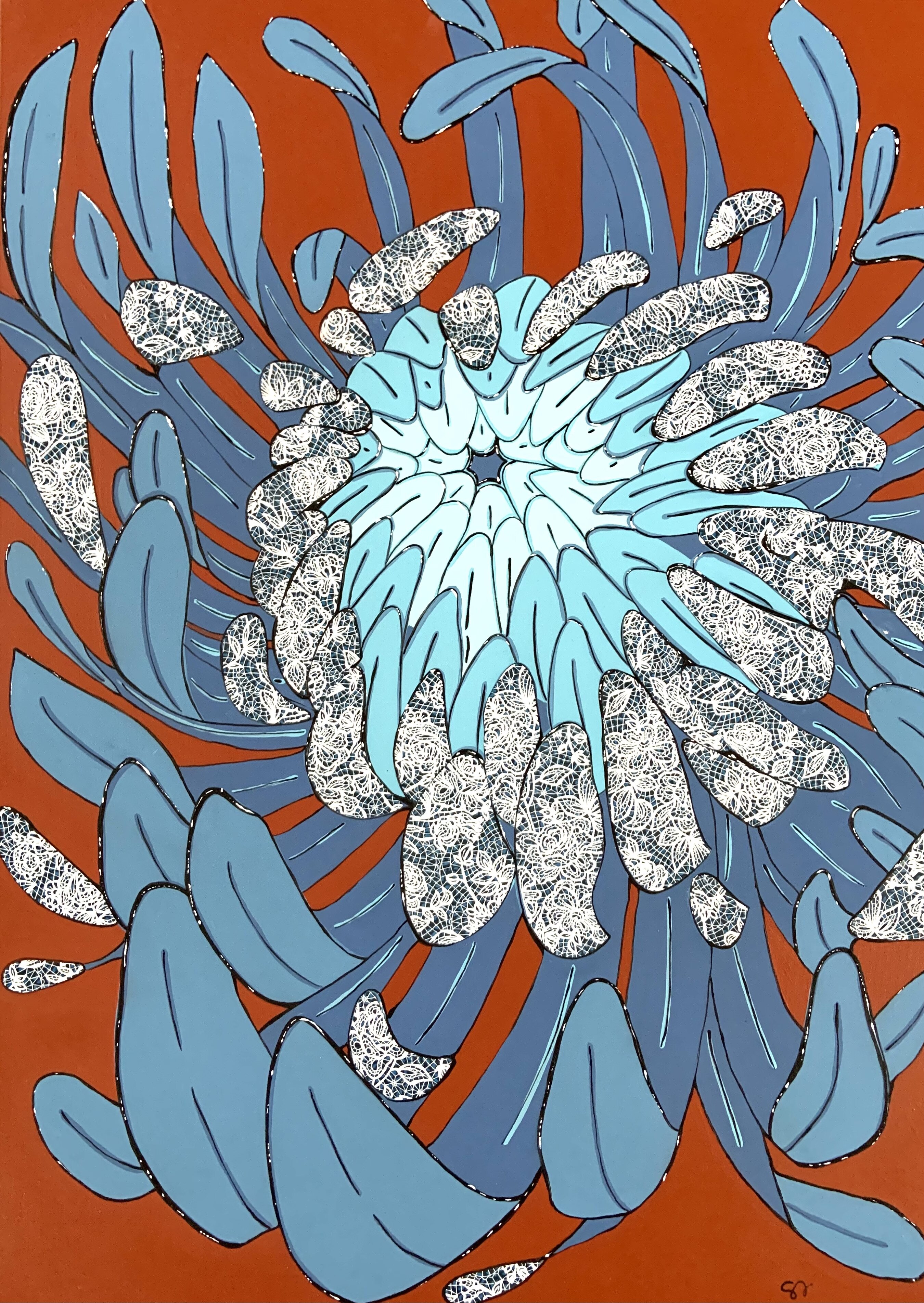 L’Essenza di Kiku - Japanese Chrysanthemum - Contemporary Floral Design Art