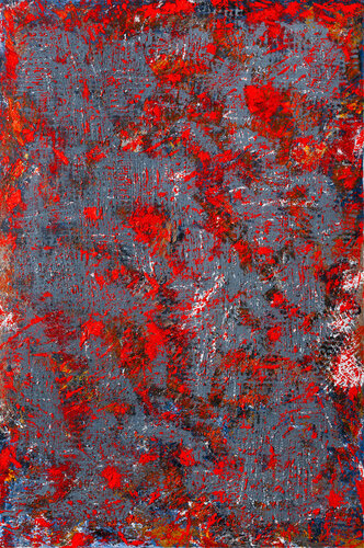 Red valley by Valeria Fiaccabrino, Painting for Sale on Select