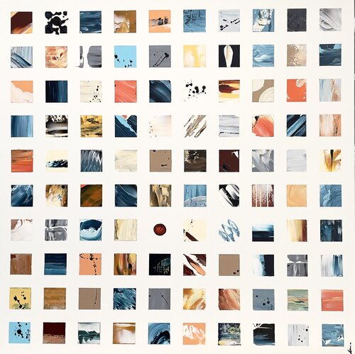 Retales I by Isabel DelTell, Painting for Sale on Select