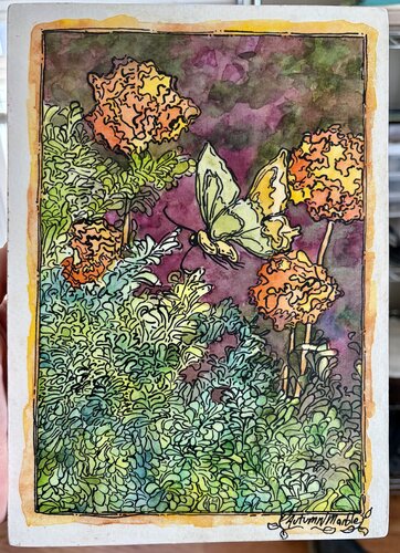 Butterfly in Transit by Autumn Marble, Painting for Sale on Select