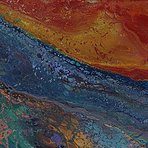 Acrylic pour #28 by Neil Holmes, Painting for Sale on Select