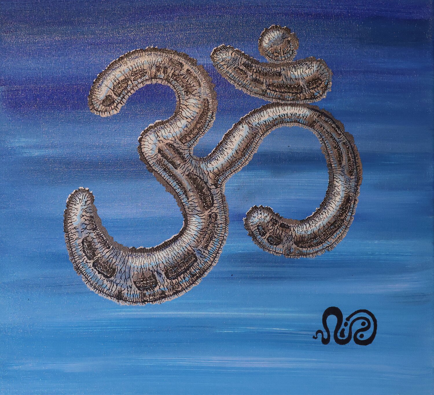 Inflated Om Neil Holmes Original painting for sale